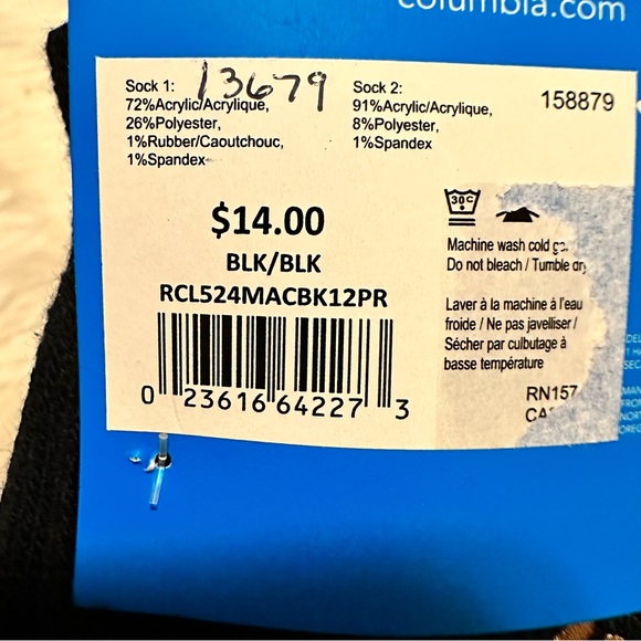Men’s Fleece Lined Columbia Socks - Picture 9 of 9